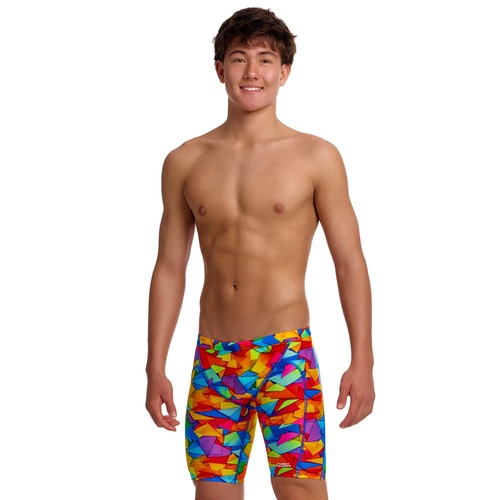 Funky Trunks Boys Try the Lot Eco Training Jammer Swimwear, Boys Swimsuit [Size: 6]