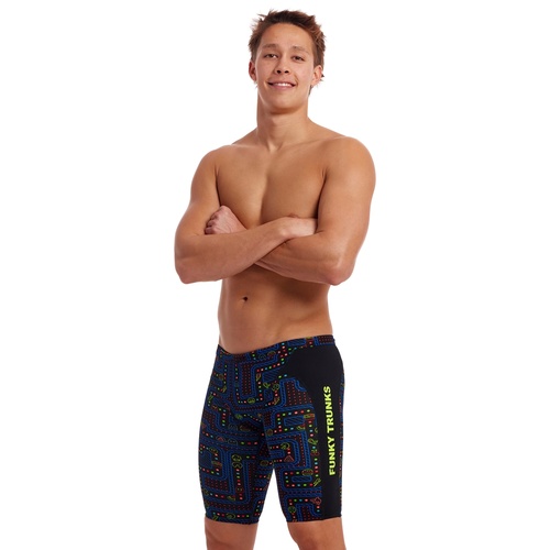 Funky Trunks Men's Chomp Chomp ECO Training Jammers, Swimming Jammer [Size: 32]