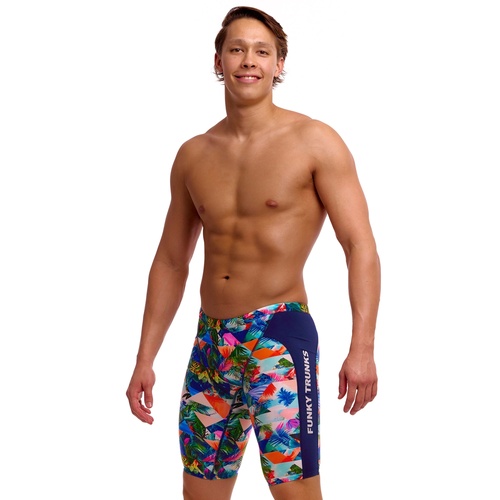 Funky Trunks Men's Palm Prism ECO Training Jammers, Swimming Jammer [Size: 30]