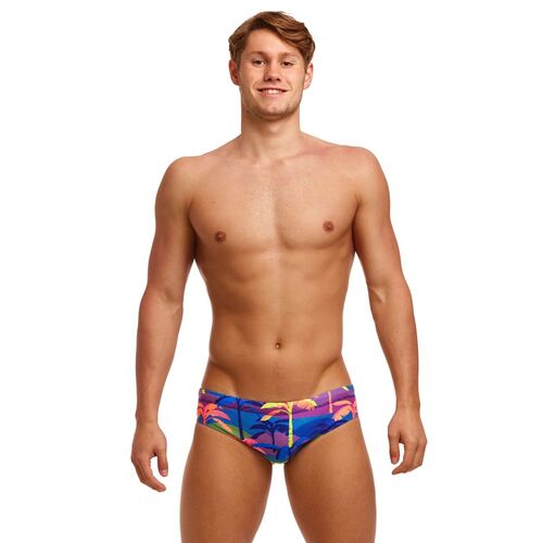 Funky Trunks Men's Palm A Lot ECO Classic Brief Swimwear, Men's Swimsuit [Size: XS]