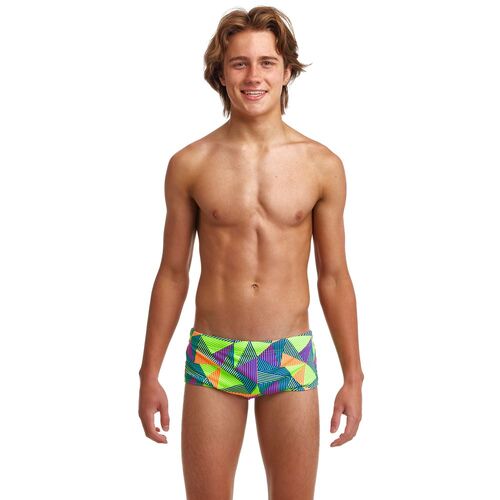 Funky Trunks Boys Cross Bars Sidewinder Trunks Swimwear, Boys Swimwear [Size: 8]