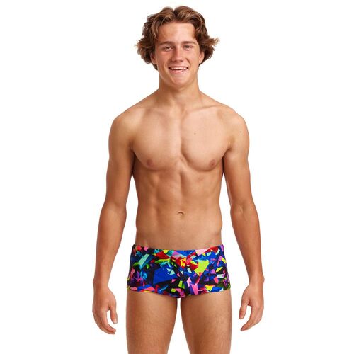Funky Trunks Boys Destroyer Sidewinder Trunks Swimwear, Boys Swimwear [Size: 10]