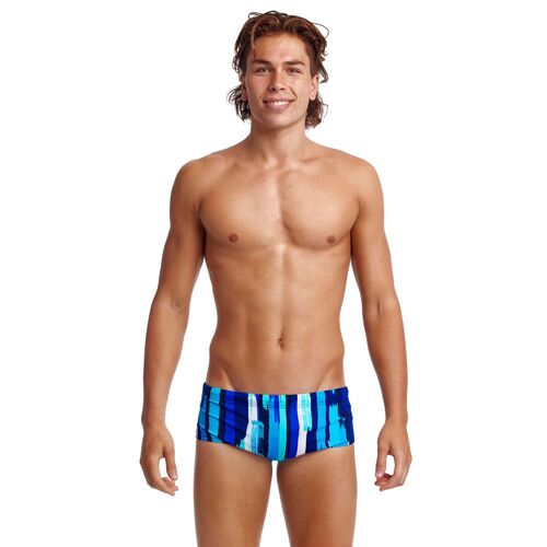 Funky Trunks Men's Roller Paint Sidewinder Trunk Swimwear, Men's Swimsuit [Size: 38]