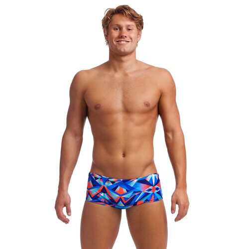 Funky Trunks Men's Mad Mirror Sidewinder Trunk Swimwear, Men's Swimsuit [Size: 38]