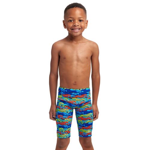 Funky Trunks Toddler Boys No Cheating ECO Miniman Swimming Jammers, Boys Swimwear [Size: 3]