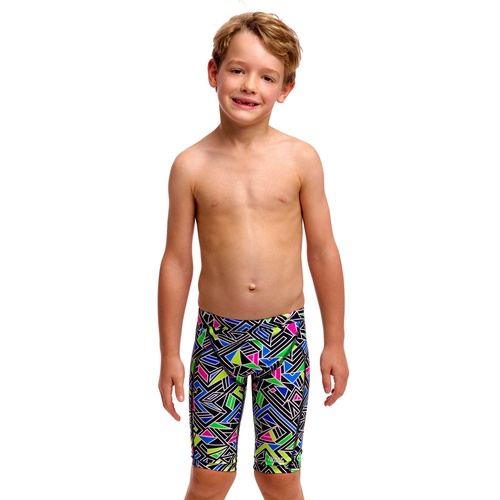 Funky Trunks Toddler Boys Bits Of Peace ECO Miniman Swimming Jammers, Boys Swimwear [Size: 3]