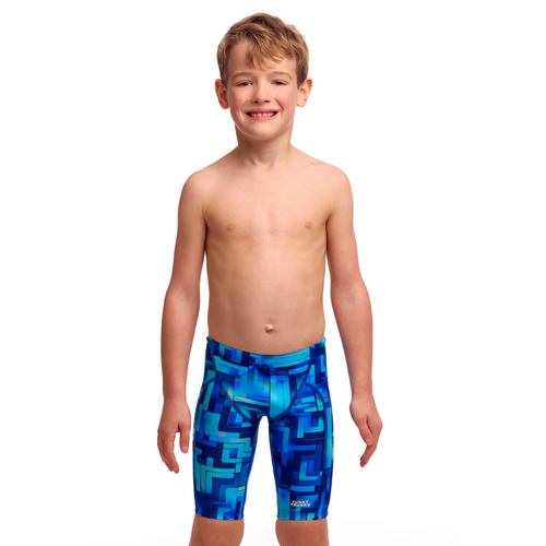 Funky Trunks Toddler Boys You Blued ECO Miniman Swimming Jammers, Boys Swimwear [Size: 3]