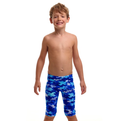 Funky Trunks Toddler Boys Clean Marine ECO Miniman Swimming Jammers, Boys Swimwear [Size: 4]