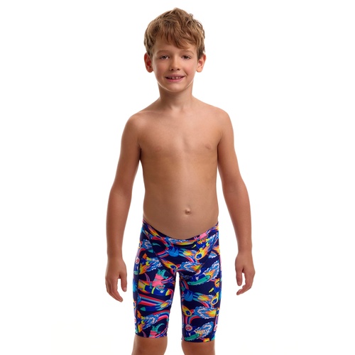 Funky Trunks Toddler Boys Blast Buddies ECO Miniman Swimming Jammers, Boys Swimwear [Size: 4]