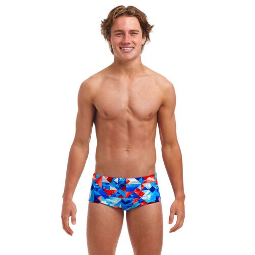Funky Trunks Boys Big Swell Sidewinder Trunks Swimwear, Boys Swimwear [Size: 10]