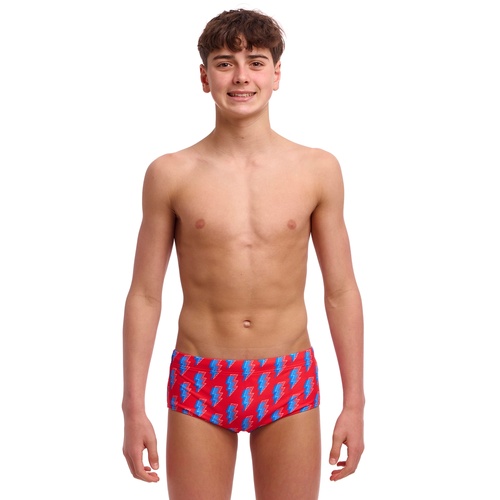 Funky Trunks Boys Hot Volt Sidewinder Trunks Swimwear, Boys Swimwear [Size: 10]