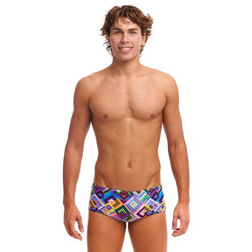 Funky Trunks Men's Boxanne ECO Sidewinder Trunk Swimwear, Men's Swimsuit [Size: 30]