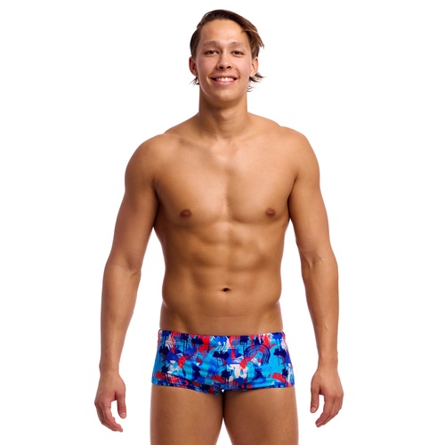 Funky Trunks Men's Messy Messy Messy ECO Sidewinder Trunk Swimwear, Men's Swimsuit [Size: 32]
