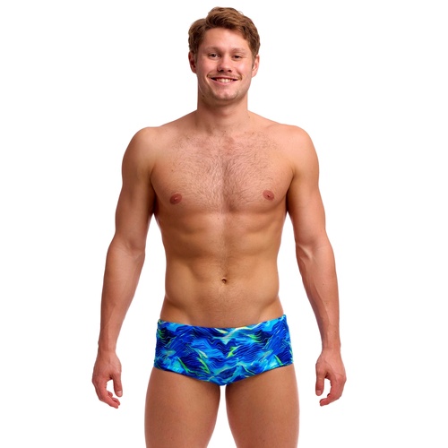 Funky Trunks Men's Storm Chaser ECO Sidewinder Trunk Swimwear, Men's Swimsuit [Size: S]