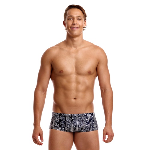 Funky Trunks Men's Stickler ECO Sidewinder Trunk Swimwear, Men's Swimsuit [Size: 32]