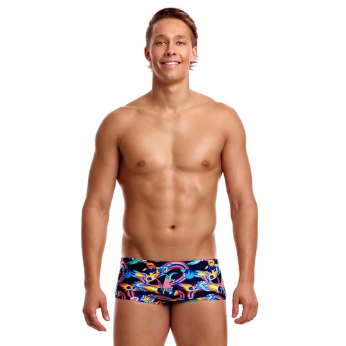 Funky Trunks Men's Blast Buddies ECO Sidewinder Trunk Swimwear, Men's Swimsuit [Size: 30]