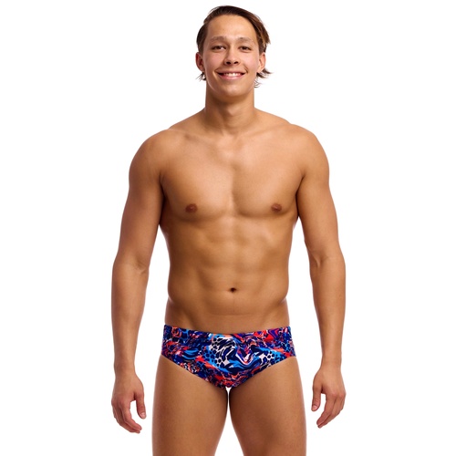Funky Trunks Men's Mad Cat Seamed Brief Swimwear, Men's Swimsuit [Size: 32]