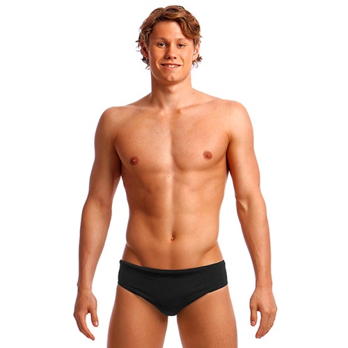 Funky Trunks Still Black Classic Brief, Men's Swimwear  [Size: M]