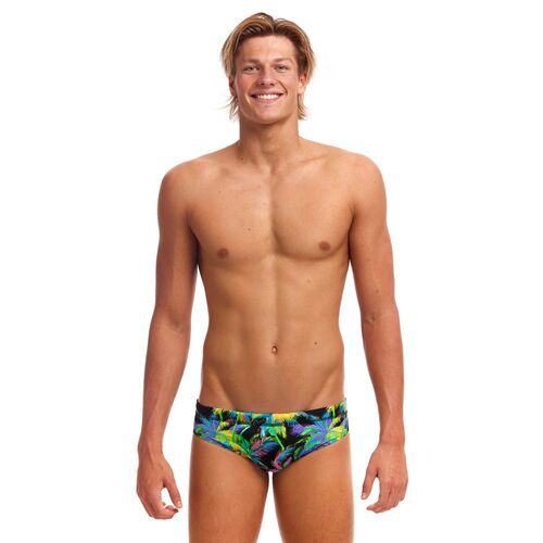 Funky Trunks Men's Paradise Please ECO Classic Brief Swimwear, Men's Swimsuit [Size: 30]