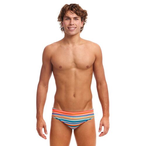 Funky Trunks Men's Ripe Stripe ECO Classic Brief Swimwear, Men's Swimsuit [Size: 32]