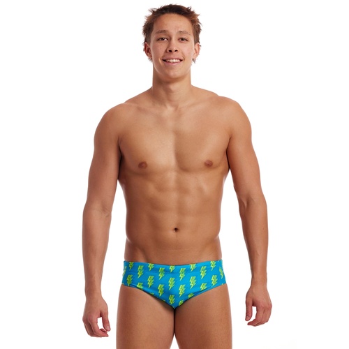 Funky Trunks Men's Bolted ECO Classic Brief Swimwear, Men's Swimsuit [Size: 34]