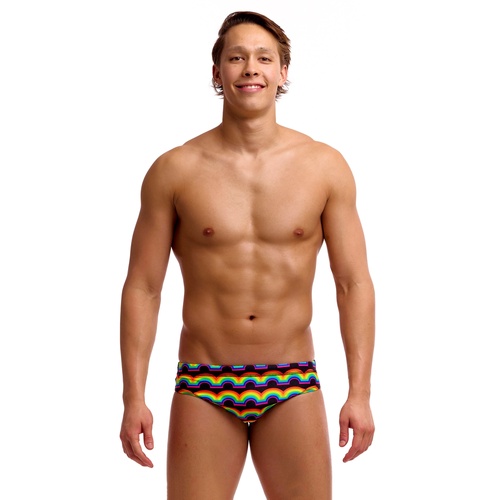 Funky Trunks Men's Rainbowie ECO Classic Brief Swimwear, Men's Swimsuit [Size: 30]