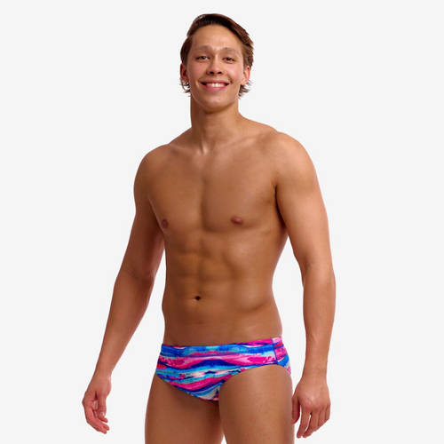 Funky Trunks Men's Colour Cutaway ECO Classic Brief Swimwear, Men's Swimsuit
