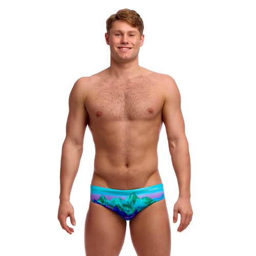 Funky Trunks Men's Mintie Montie ECO Classic Brief Swimwear, Men's Swimsuit [Size: 32]