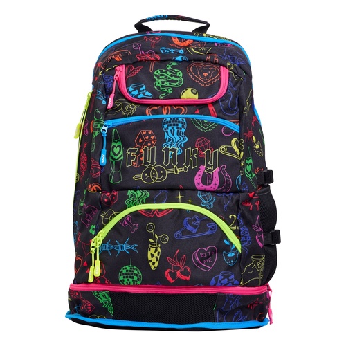 Funky Doodles Elite Squad Backpack, Swimming Bag, Rucksack