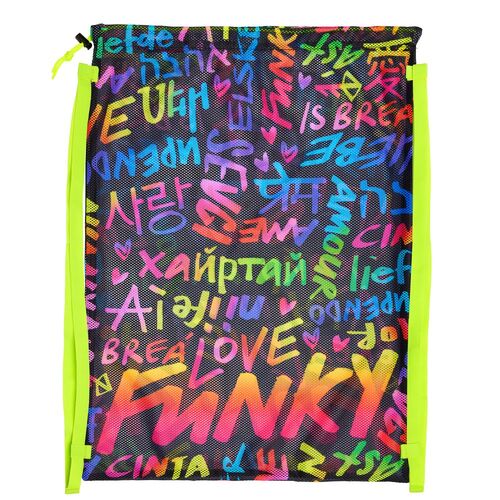 Funky Love Funky Mesh Swim Bag, Mesh Swimming Bag, Training Swimming Bag