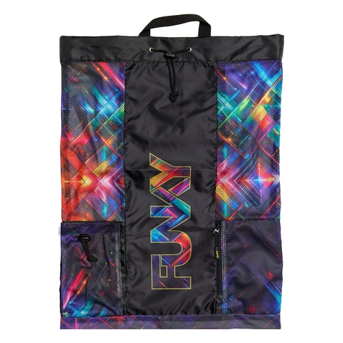 Funky Firefly Sparkle Gear Up Mesh Backpack, Mesh Swimming Bag, Training Swim Bag