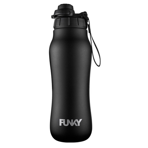 Funky Clean Stream Water Bottle - Still Black