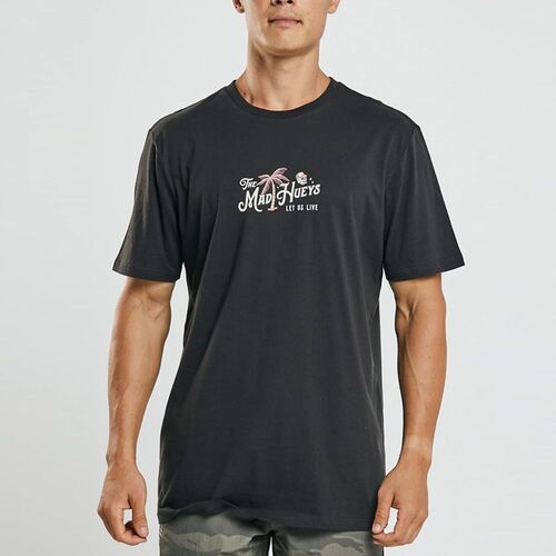 The Mad Hueys Tropocool SS Men's T Shirt - Vintage Black [Size: 2X Large]