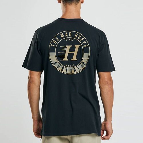 The Mad Hueys H Camo SS Men's T Shirt - Black [Size: Medium]