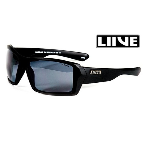 Liive Vision Sunglasses - The Edge Polarised Matt Black - Live Sunglasses