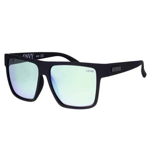 Liive Vision Sunglasses - Envy Mirror Polarized - Matt Black