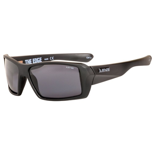 Liive Vision Sunglasses - The Edge Polarized - Matt Black - Floating Frames 