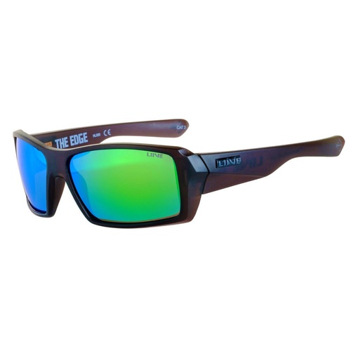 Liive Vision Sunglasses - The Edge Mirror Polarized - Matt Black - Floating Frames