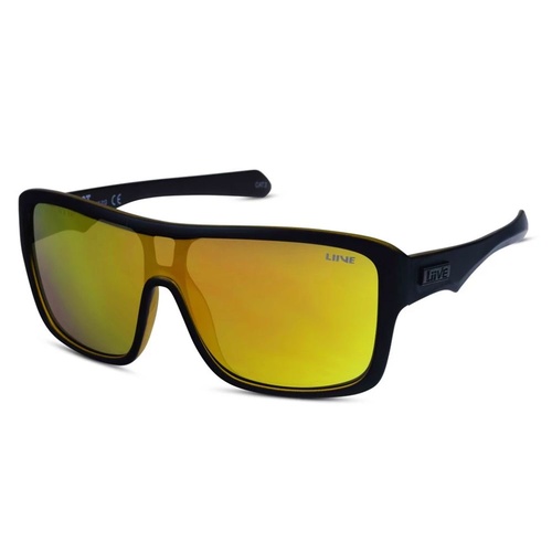 Liive Vision Sunglasses - Verdict Mirrored - Matt Black Orange - Live Sunglasses