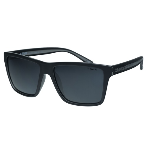 Liive Vision Sunglasses - Bazza Polarized - Matt Black Xtal Black - Live Sunglasses