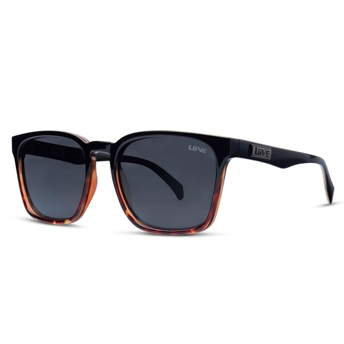 Liive Vision Sunglasses - Alik Polarized Black Gold Tortoise - Live Sunglasses