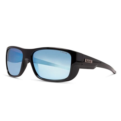 Liive Vision Sunglasses - The Admiral Mirror Polarized Black - Live Sunglasses