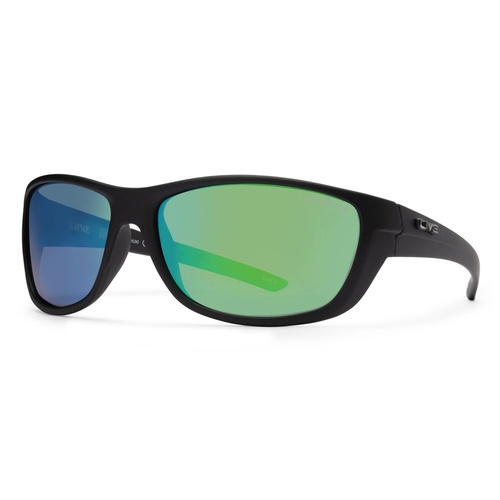 Liive Vision Sunglasses - WHITING Green Mirror Matt Black - Live Sunglasses