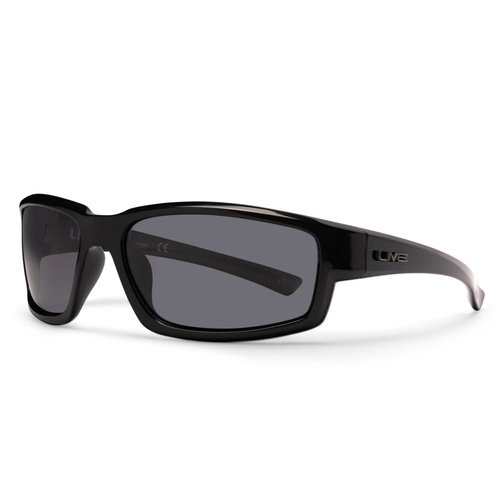 Liive Vision Sunglasses - LONG TAIL Polarised Smoke Black - Live Sunglasses