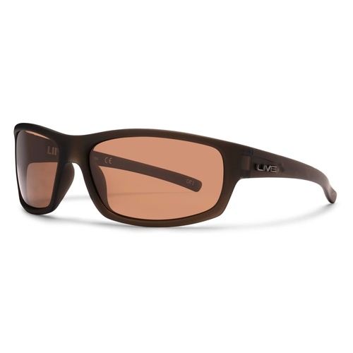 Liive Vision Sunglasses - TUNA Polarised Brown Matt Xtal Army - Live Sunglasses