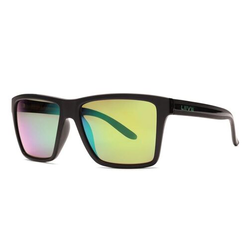 Liive Vision Sunglasses - Sabotage X - Mirror Polar Matt Black - Live Sunglasses