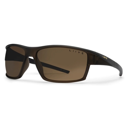 Liive Vision Sunglasses - IGNITE Matt Army Gold Mirror - Live Sunglasses