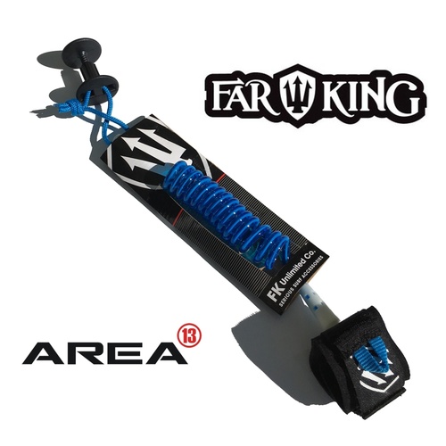 FAR KING Standard Coil Bodyboard leash / BODYBOARD WRIST LEASH BLUE
