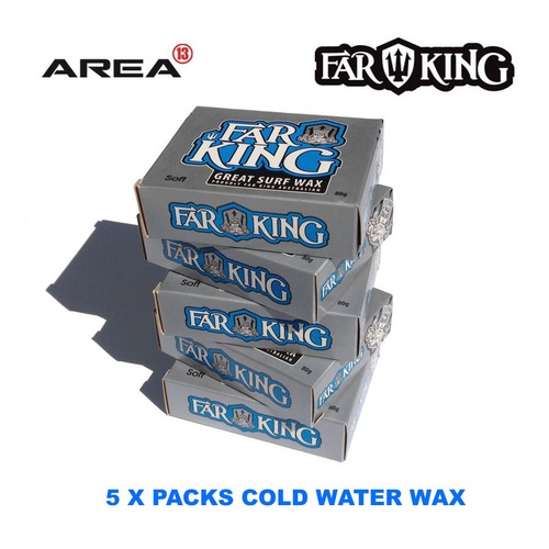 5 x Farking Soft Blue Cool Wax, Surf Wax Cold Water, Surfboard Wax, Surfing Wax 