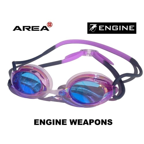 Engine Weapon Fishtail Purple Swimming Goggles, Swimming Goggle